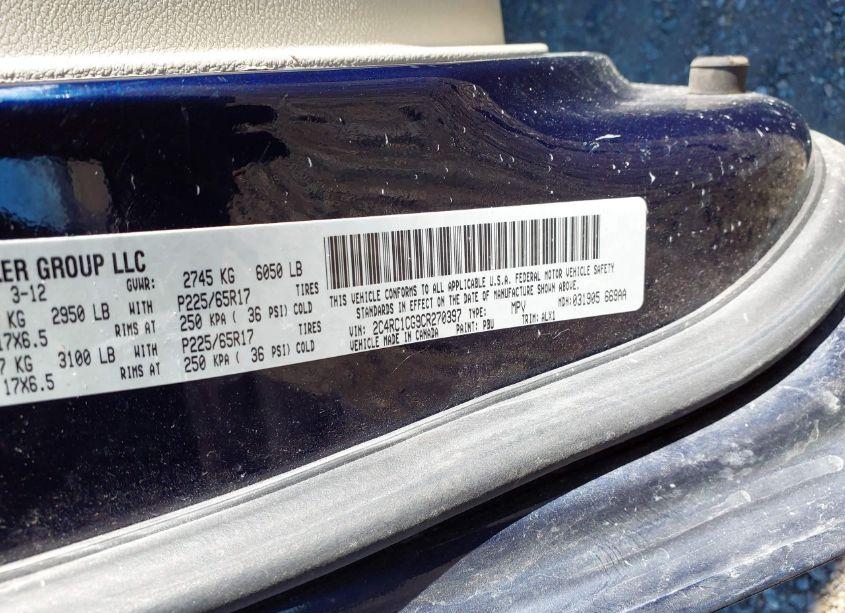 Photo 9 of 2012 Chrysler Town & COUNTRY TOURING-L (VIN 2C4RC1CG9CR270397)