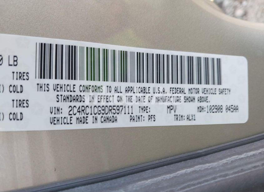 Photo 9 of 2013 Chrysler Town & COUNTRY TOURING-L (VIN 2C4RC1CG9DR597111)