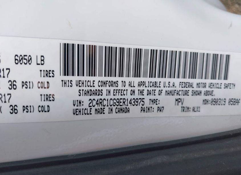 Photo 9 of 2014 Chrysler Town & COUNTRY TOURING-L (VIN 2C4RC1CG9ER143975)