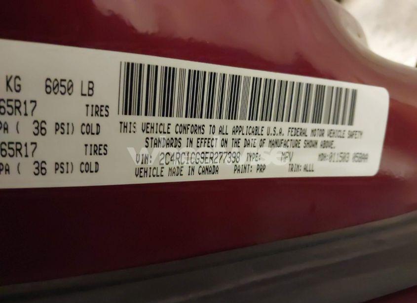 Photo 9 of 2014 Chrysler Town & COUNTRY TOURING-L (VIN 2C4RC1CG9ER277398)