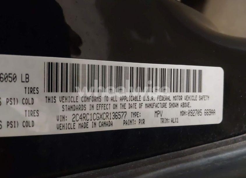 Photo 9 of 2012 Chrysler Town & COUNTRY TOURING-L (VIN 2C4RC1CGXCR136577)