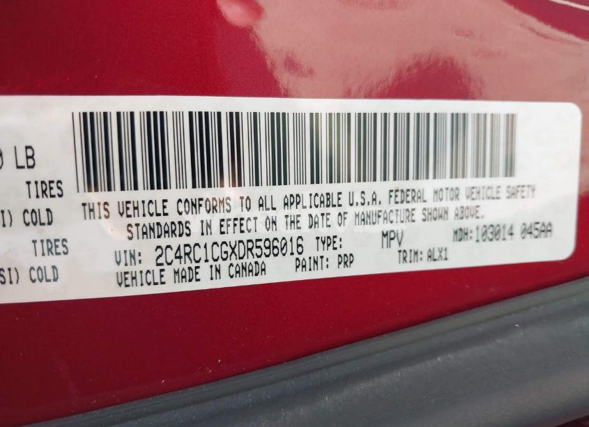 Photo 9 of 2013 Chrysler Town & COUNTRY TOURING-L (VIN 2C4RC1CGXDR596016)