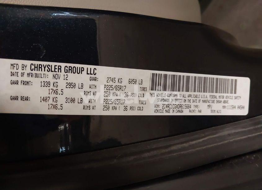 Photo 9 of 2013 Chrysler Town & COUNTRY TOURING-L (VIN 2C4RC1CGXDR615664)