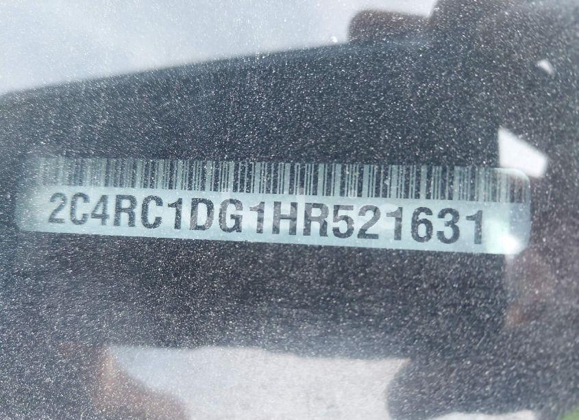 Photo 9 of 2017 Chrysler Pacifica TOURING (VIN 2C4RC1DG1HR521631)