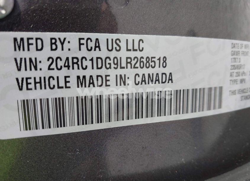 Photo 9 of 2020 Chrysler Voyager LXI (VIN 2C4RC1DG9LR268518)