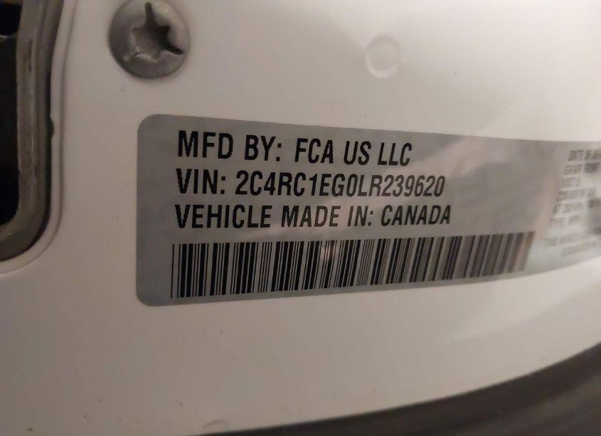 Photo 9 of 2020 Chrysler Pacifica TOURING L PLUS (VIN 2C4RC1EG0LR239620)