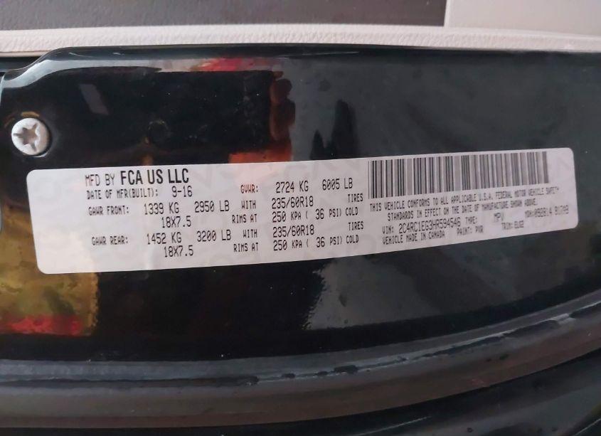 Photo 9 of 2017 Chrysler Pacifica TOURING-L PLUS (VIN 2C4RC1EG3HR594546)