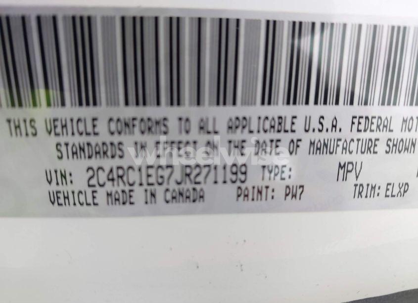 Photo 9 of 2018 Chrysler Pacifica TOURING L PLUS (VIN 2C4RC1EG7JR271199)