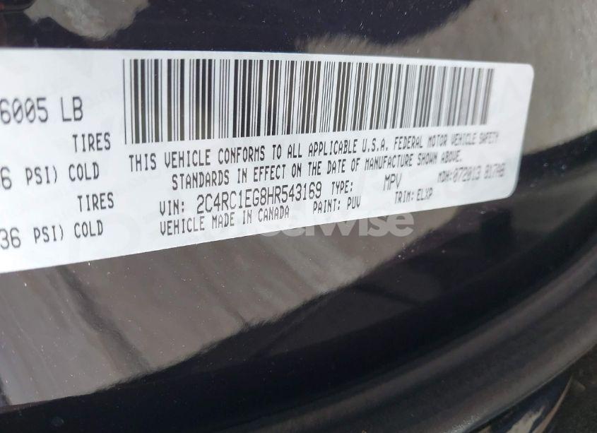 Photo 9 of 2017 Chrysler Pacifica TOURING-L PLUS (VIN 2C4RC1EG8HR543169)