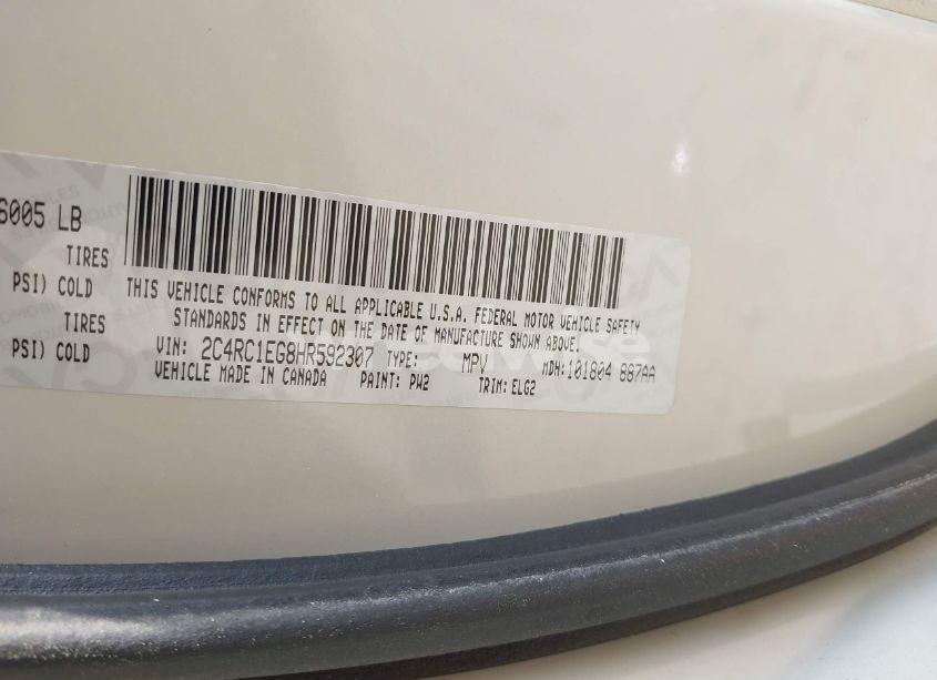 Photo 9 of 2017 Chrysler Pacifica TOURING-L PLUS (VIN 2C4RC1EG8HR592307)