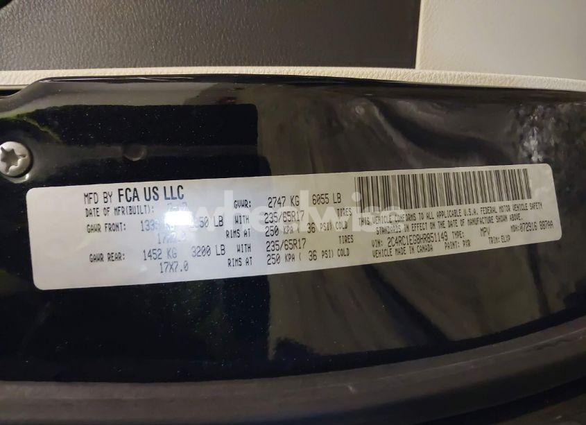 Photo 9 of 2017 Chrysler Pacifica TOURING-L PLUS (VIN 2C4RC1EG8HR851149)