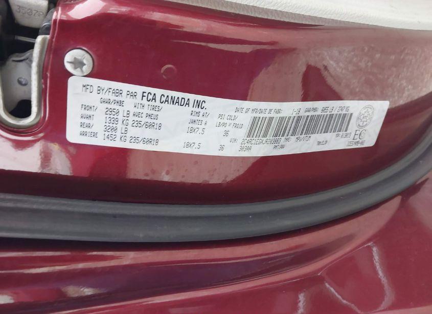 Photo 9 of 2018 Chrysler Pacifica TOURING-L PLUS (VIN 2C4RC1EGXJR203883)