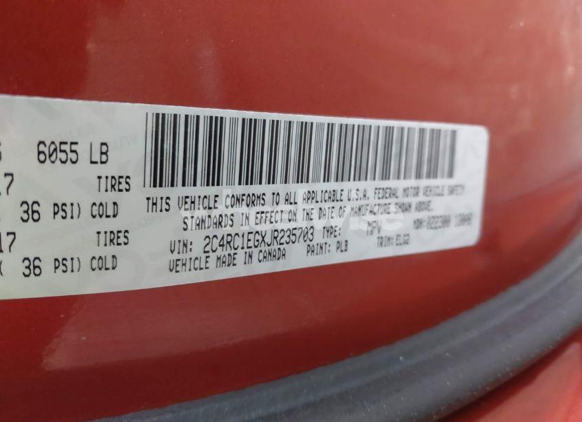 Photo 9 of 2018 Chrysler Pacifica TOURING L PLUS (VIN 2C4RC1EGXJR235703)