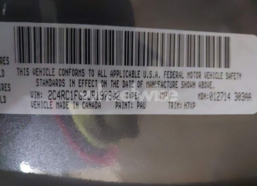 Photo 9 of 2018 Chrysler Pacifica TOURING PLUS (VIN 2C4RC1FG2JR197902)