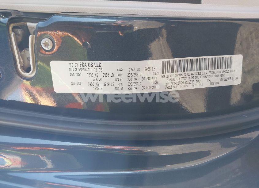 Photo 9 of 2020 Chrysler Pacifica TOURING (VIN 2C4RC1FGXLR128538)