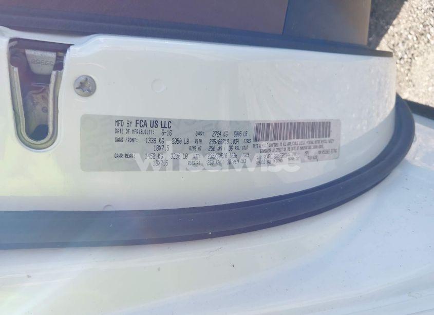 Photo 9 of 2017 Chrysler Pacifica LIMITED (VIN 2C4RC1GG0HR505044)