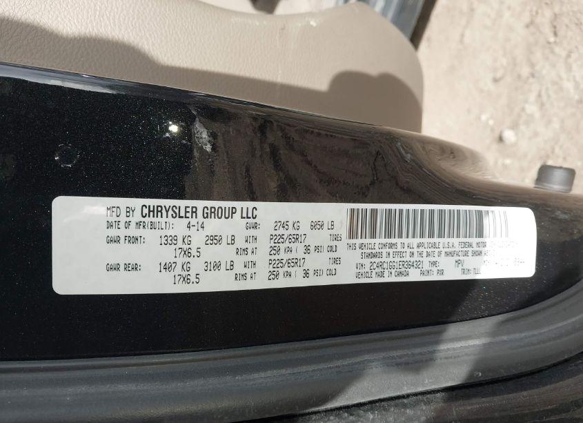 Photo 9 of 2014 Chrysler Town & COUNTRY LIMITED (VIN 2C4RC1GG1ER364321)