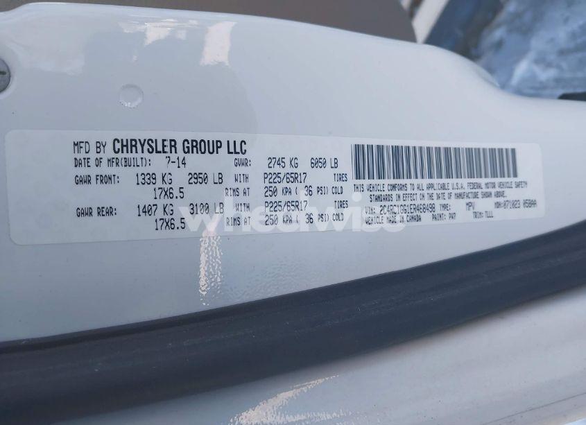 Photo 9 of 2014 Chrysler Town & COUNTRY LIMITED (VIN 2C4RC1GG1ER468498)