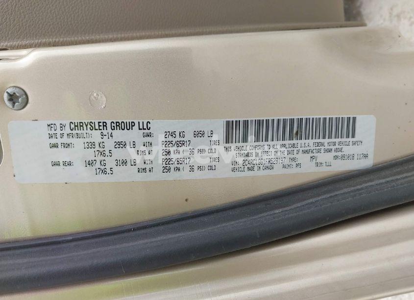 Photo 9 of 2015 Chrysler Town & COUNTRY LIMITED PLATINUM (VIN 2C4RC1GG1FR528197)