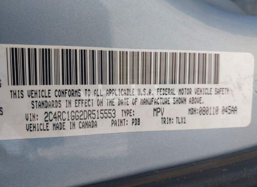 Photo 9 of 2013 Chrysler Town & COUNTRY LIMITED (VIN 2C4RC1GG2DR515553)