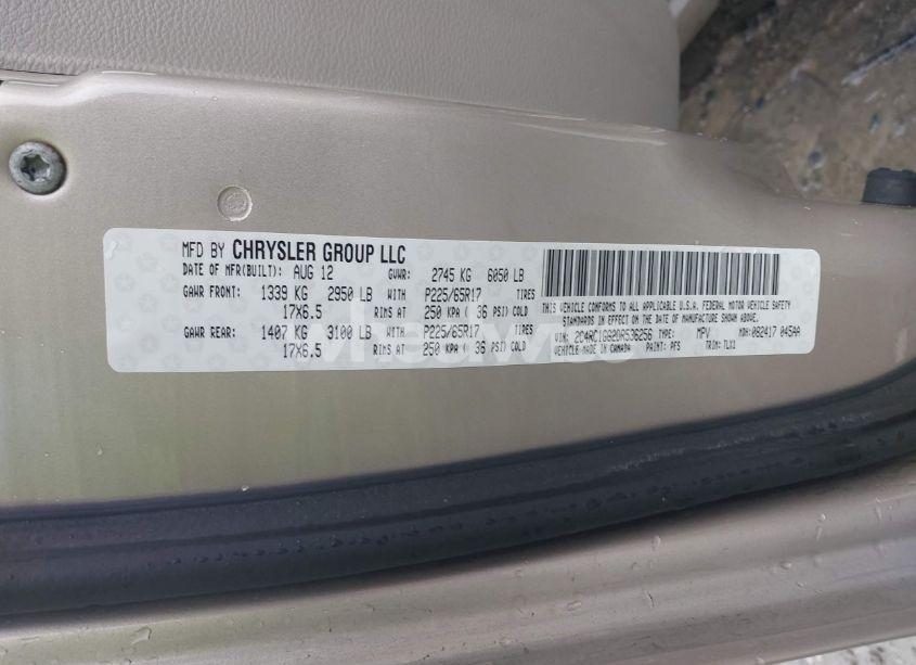 Photo 9 of 2013 Chrysler Town & COUNTRY LIMITED (VIN 2C4RC1GG2DR536256)