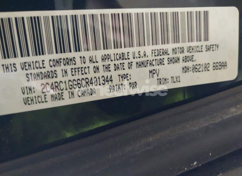 Photo 9 of 2012 Chrysler Town & COUNTRY LIMITED (VIN 2C4RC1GG6CR401344)