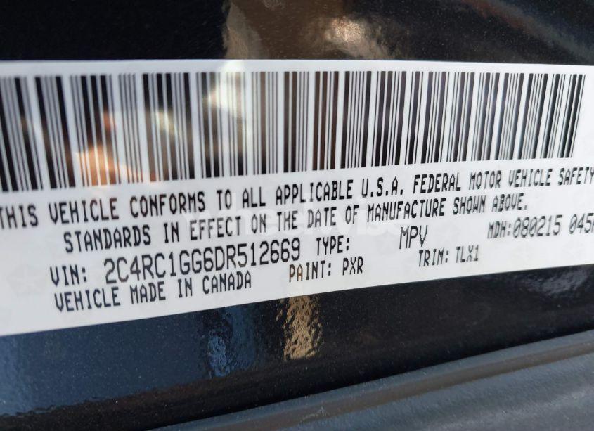 Photo 8 of 2013 Chrysler Town & COUNTRY LIMITED (VIN 2C4RC1GG6DR512669)