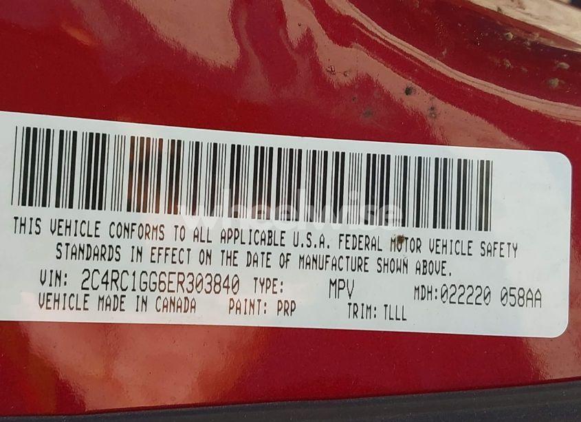 Photo 9 of 2014 Chrysler Town & COUNTRY LIMITED (VIN 2C4RC1GG6ER303840)