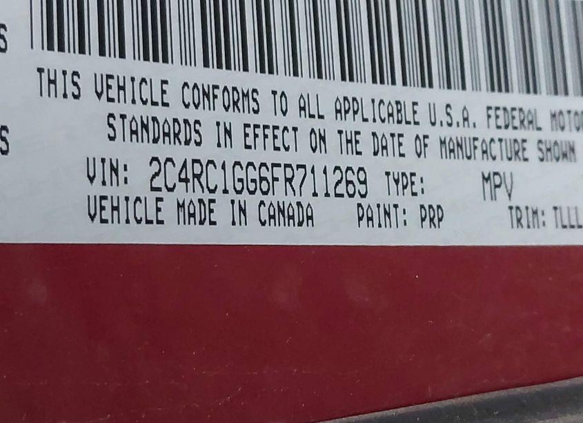 Photo 9 of 2015 Chrysler Town & COUNTRY LIMITED PLATINUM (VIN 2C4RC1GG6FR711269)