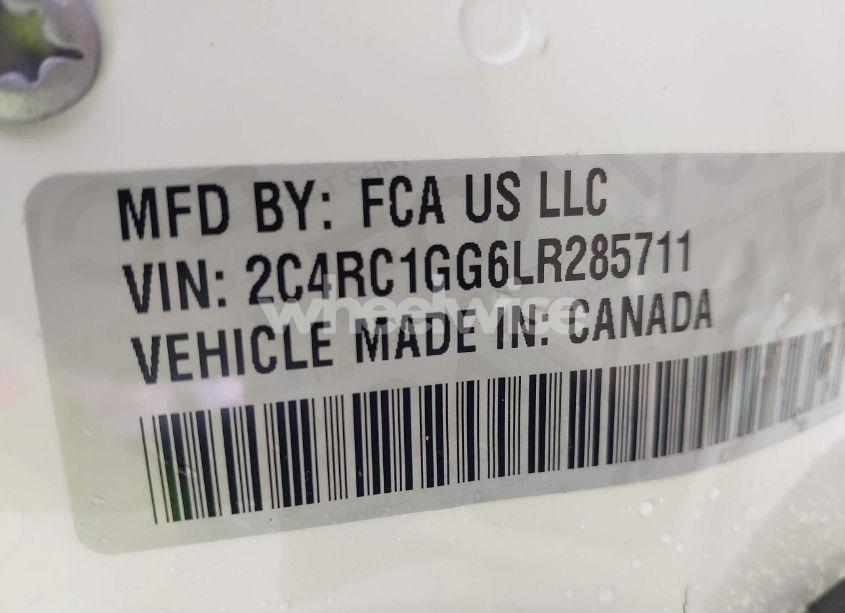 Photo 9 of 2020 Chrysler Pacifica LIMITED (VIN 2C4RC1GG6LR285711)