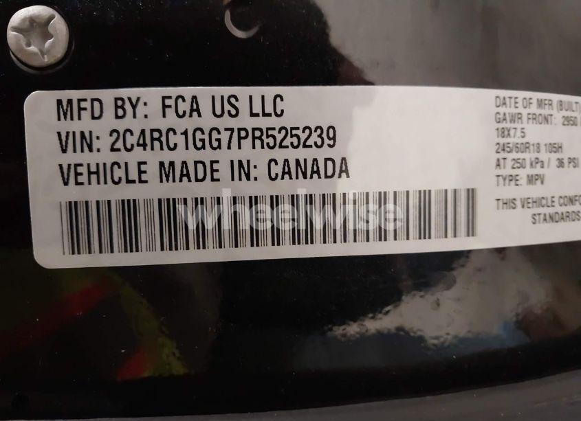 Photo 9 of 2023 Chrysler Pacifica LIMITED (VIN 2C4RC1GG7PR525239)