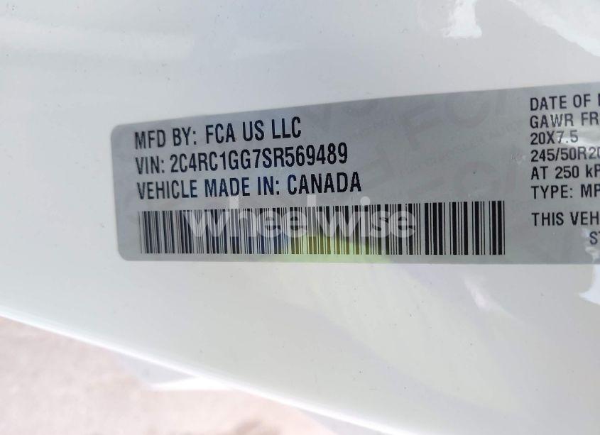 Photo 9 of 2025 Chrysler Pacifica LIMITED (VIN 2C4RC1GG7SR569489)