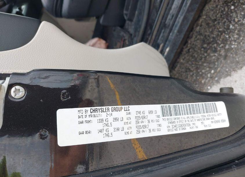 Photo 9 of 2014 Chrysler Town & COUNTRY LIMITED (VIN 2C4RC1GG8ER307694)