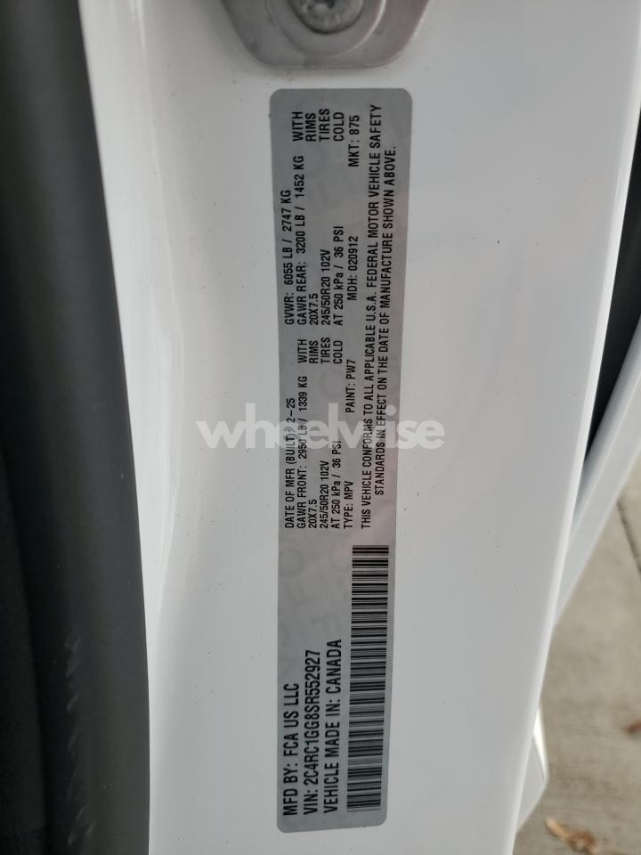 Photo 13 of 2025 CHRYSLER PACIFICA LIMITED (VIN 2C4RC1GG8SR552927)