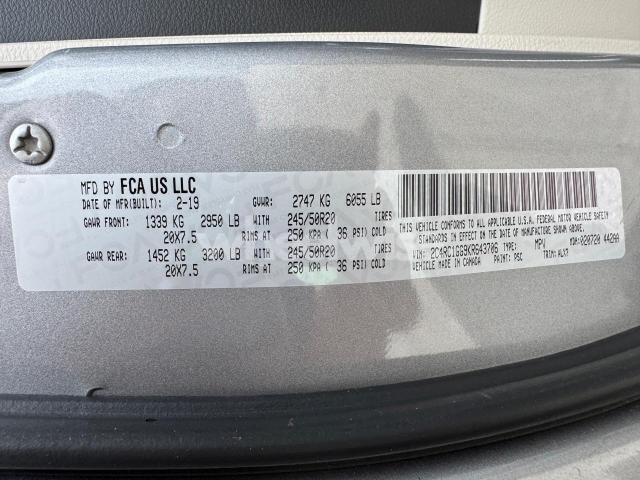 2019 CHRYSLER PACIFICA LIMITED (VIN 2C4RC1GG9KR643706) main photo