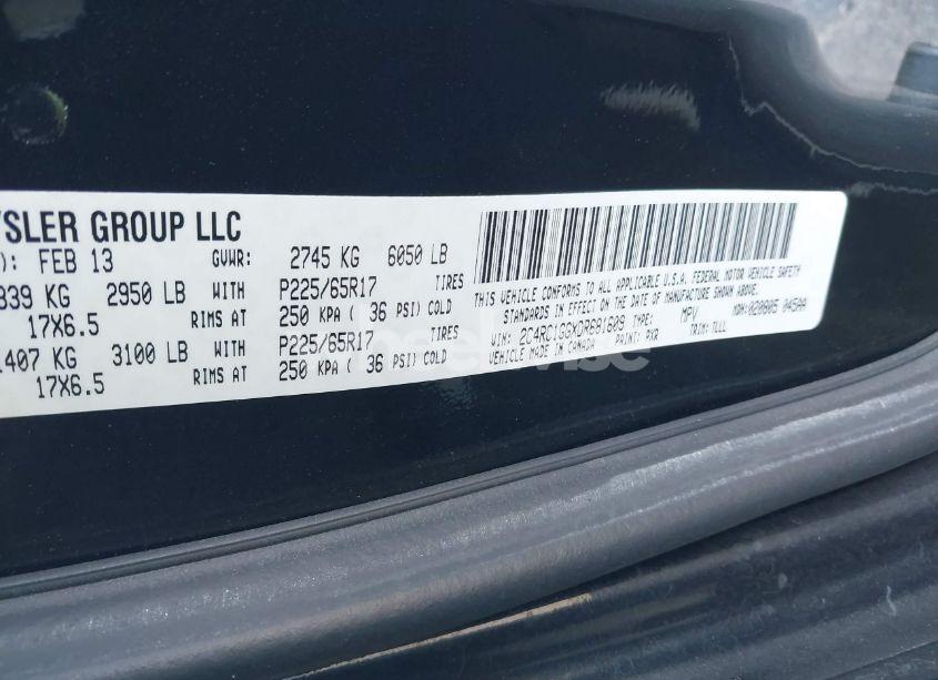 Photo 9 of 2013 Chrysler Town & COUNTRY LIMITED (VIN 2C4RC1GGXDR681609)