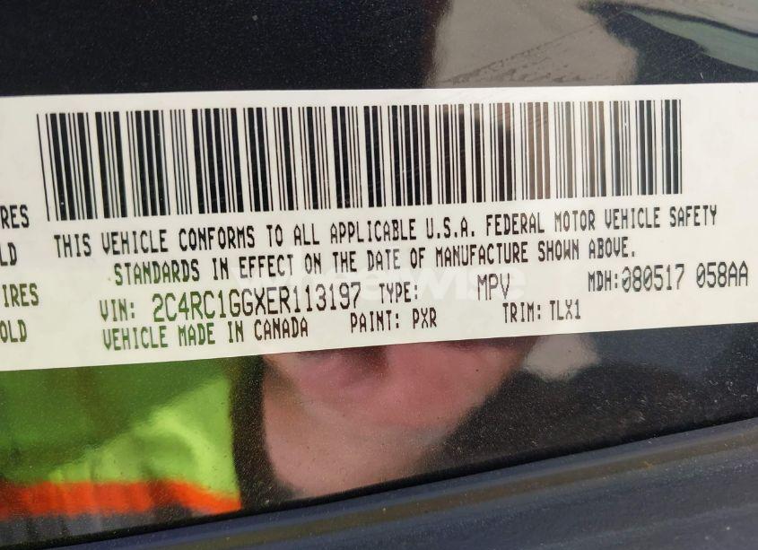 Photo 9 of 2014 Chrysler Town & COUNTRY LIMITED (VIN 2C4RC1GGXER113197)