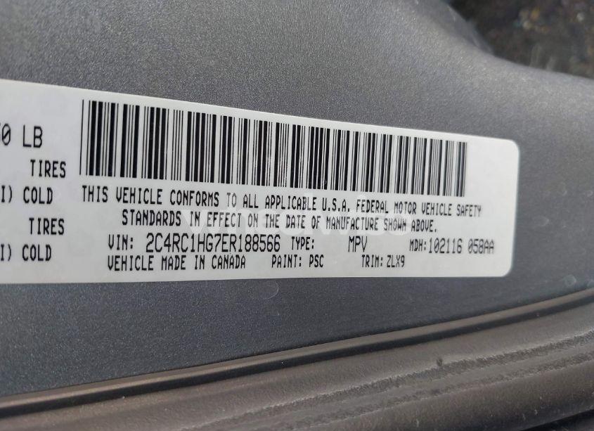 Photo 9 of 2014 Chrysler Town & COUNTRY S (VIN 2C4RC1HG7ER188566)