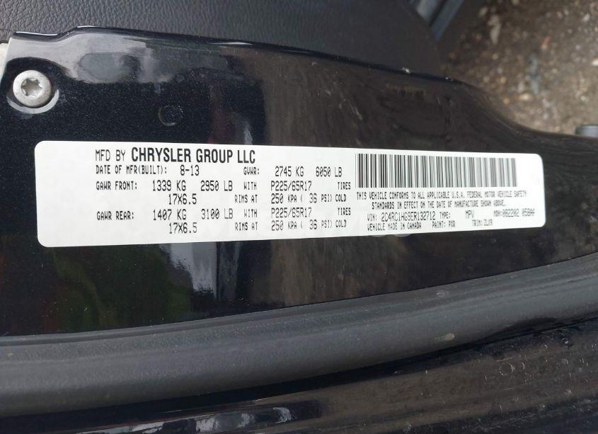 Photo 9 of 2014 Chrysler Town & COUNTRY S (VIN 2C4RC1HG9ER132712)