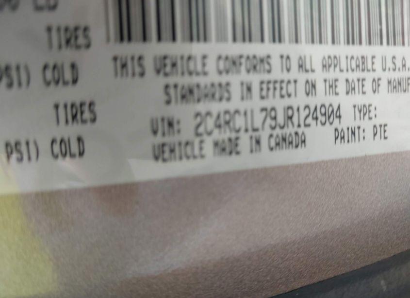 Photo 9 of 2018 Chrysler Pacifica HYBRID TOURING L (VIN 2C4RC1L79JR124904)