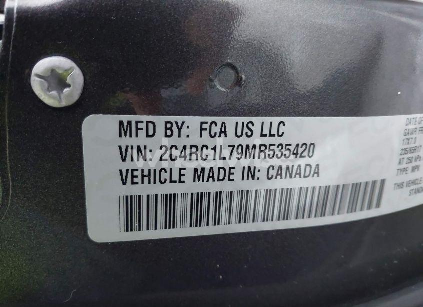 Photo 9 of 2021 Chrysler Pacifica HYBRID TOURING L (VIN 2C4RC1L79MR535420)