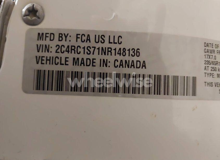 Photo 9 of 2022 Chrysler Pacifica HYBRID LIMITED (VIN 2C4RC1S71NR148136)
