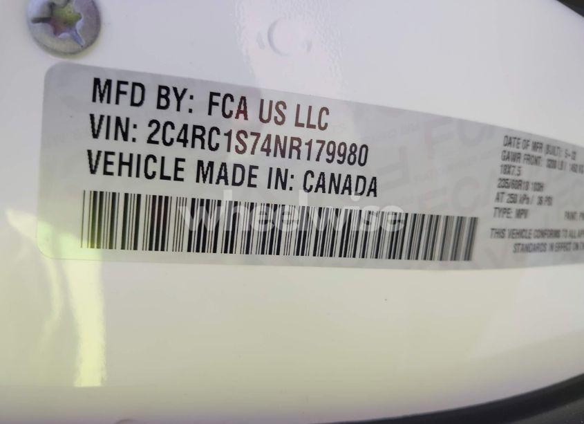 Photo 9 of 2022 Chrysler Pacifica HYBRID LIMITED (VIN 2C4RC1S74NR179980)