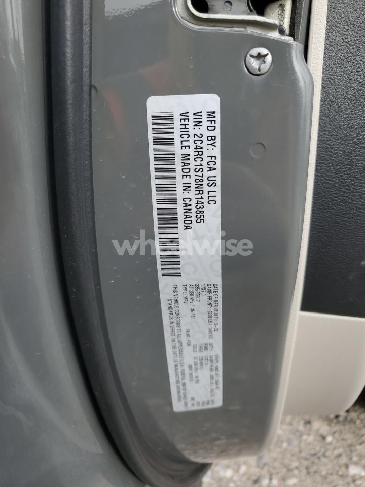 Photo 13 of 2022 CHRYSLER PACIFICA HYBRID LIMITED (VIN 2C4RC1S78NR143855)