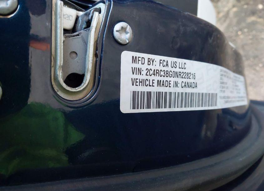 Photo 9 of 2022 Chrysler Pacifica TOURING L AWD (VIN 2C4RC3BG0NR228216)