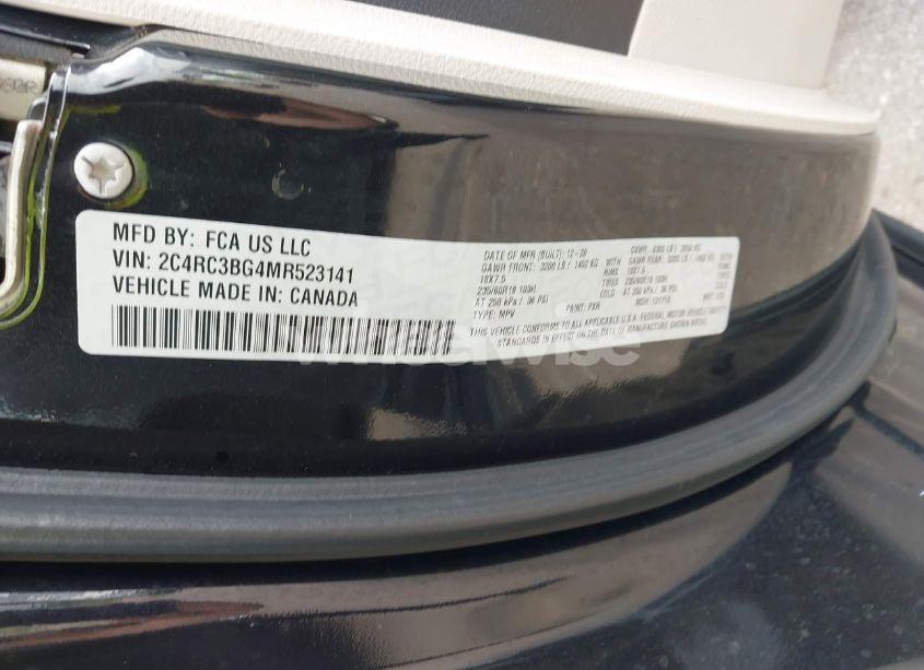 Photo 9 of 2021 Chrysler Pacifica TOURING L AWD (VIN 2C4RC3BG4MR523141)