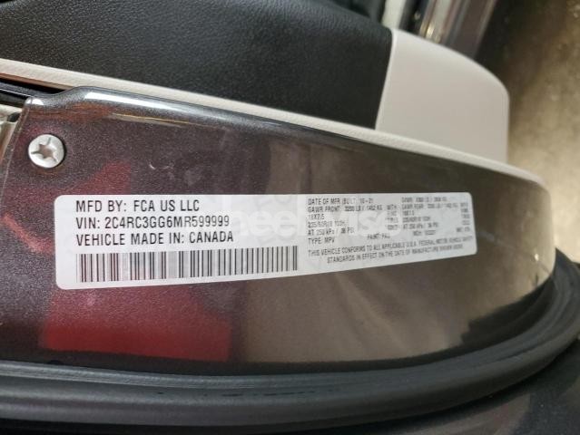 Photo 3 of 2021 CHRYSLER PACIFICA LIMITED (VIN 2C4RC3GG6MR599999)
