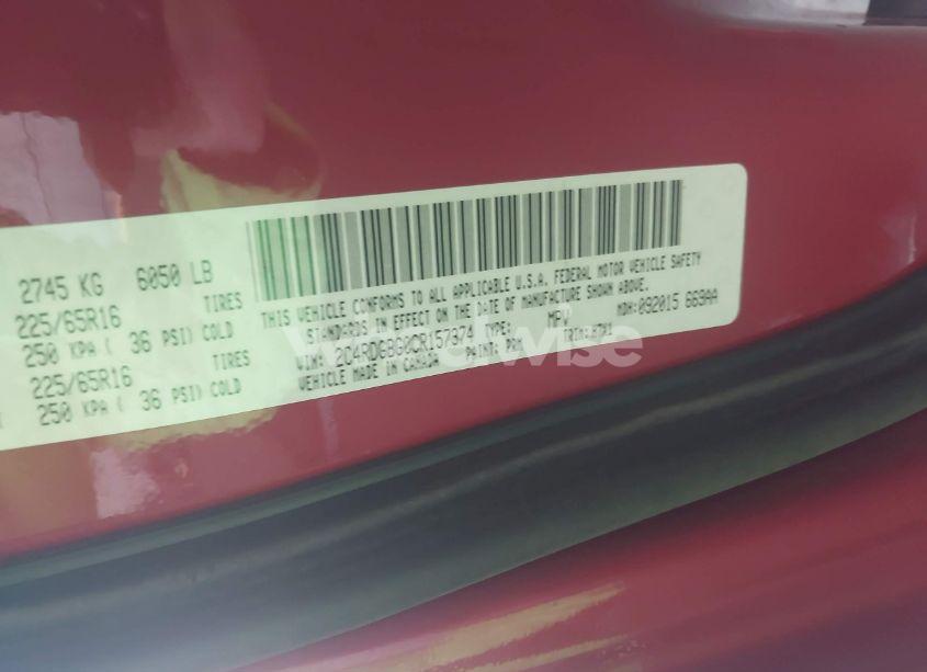 Photo 9 of 2012 Dodge Grand CARAVAN SE/AVP (VIN 2C4RDGBG0CR157374)