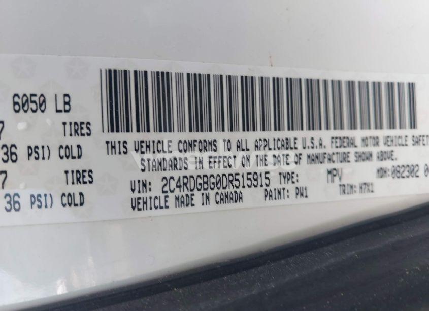 Photo 9 of 2013 Dodge Grand CARAVAN SE (VIN 2C4RDGBG0DR515915)