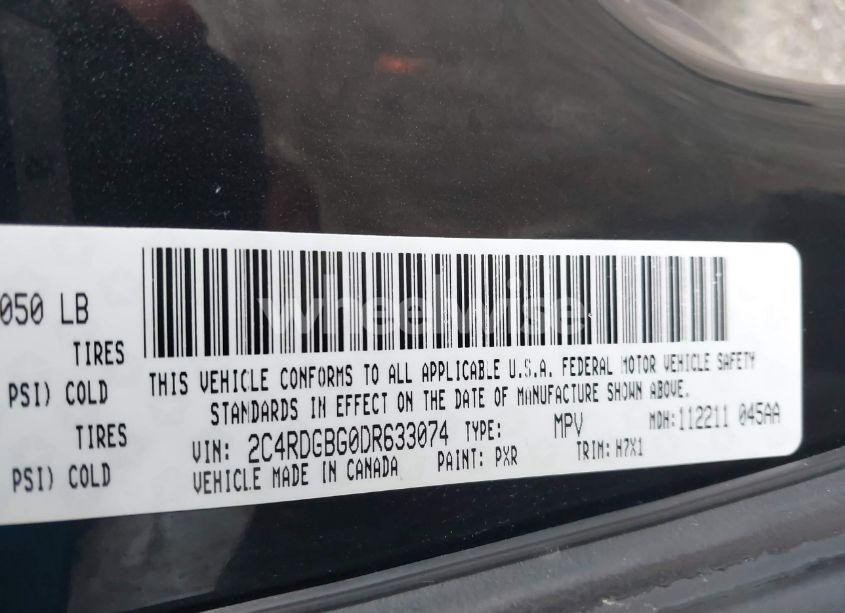 Photo 9 of 2013 Dodge Grand CARAVAN SE (VIN 2C4RDGBG0DR633074)
